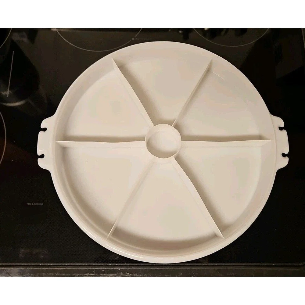 Vintage Tupperware White Divided Serving Tray 405-1 Replacement Tray Only 12